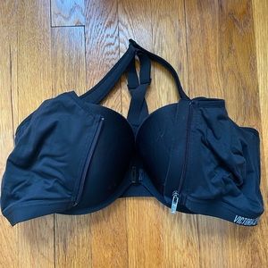 Victoria’s Secret Front Close Sports Bra Cotton Black